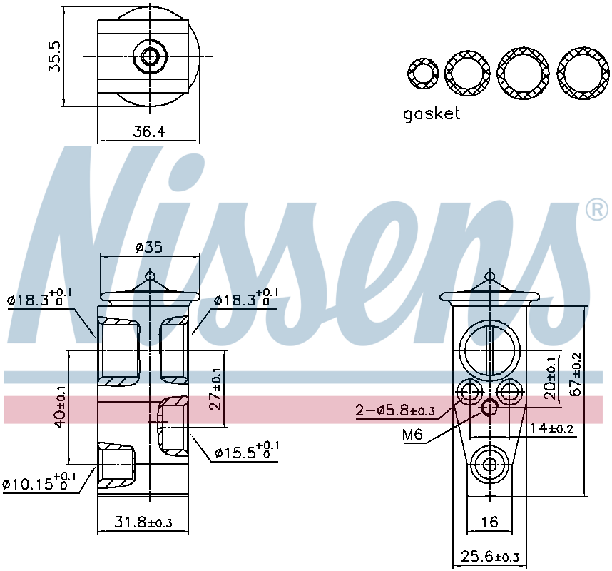 Nissens Aircon Expansion Valve 999444