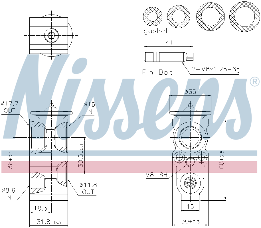 Nissens Aircon Expansion Valve 999482