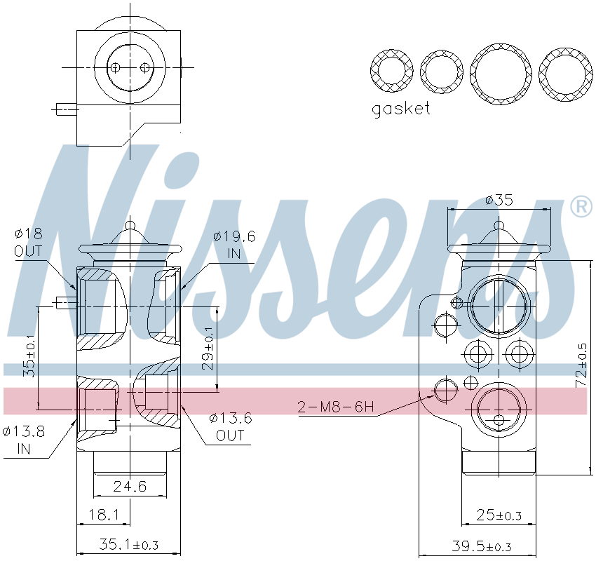 Nissens Aircon Expansion Valve 999485