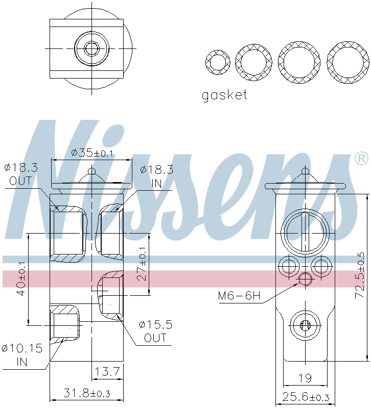 Nissens Aircon Expansion Valve 999489