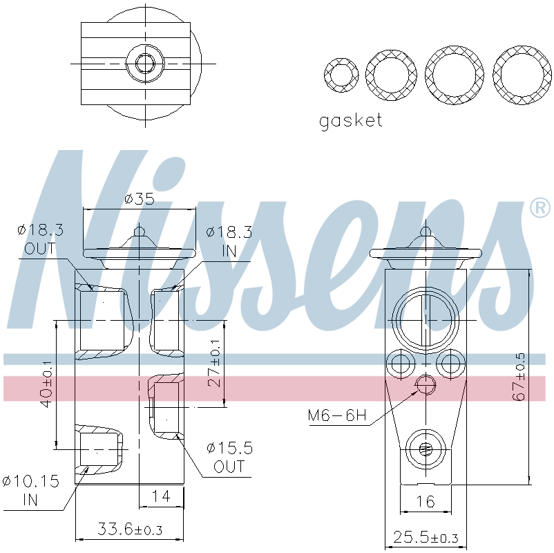 Nissens Aircon Expansion Valve 999491