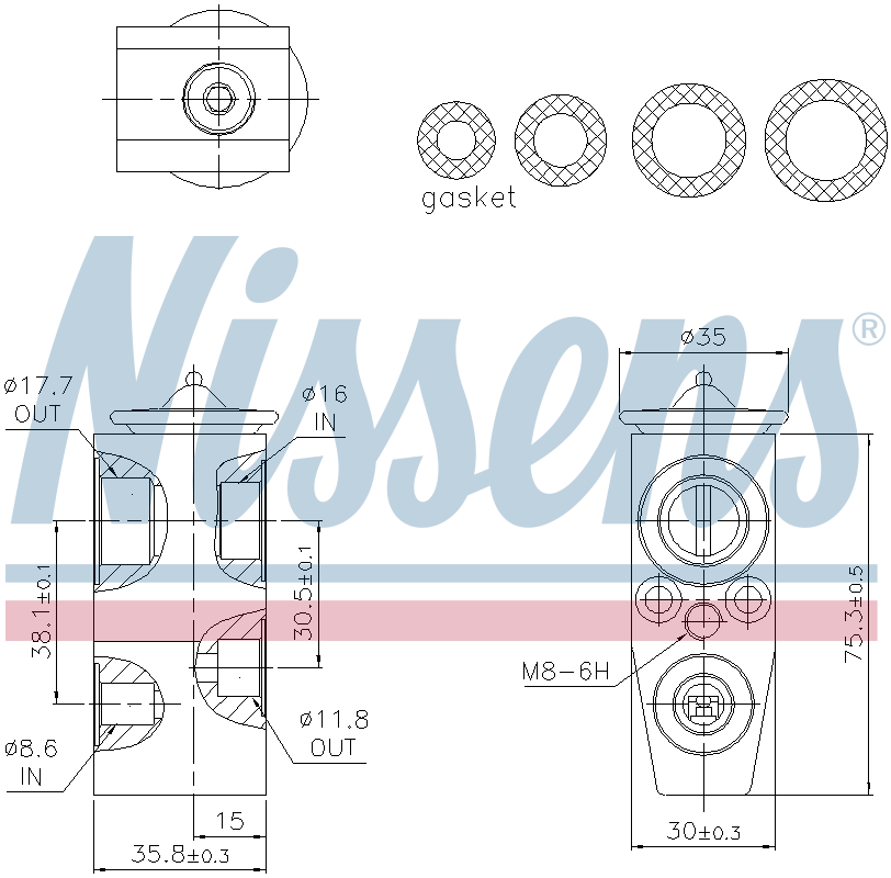 Nissens Aircon Expansion Valve 999493