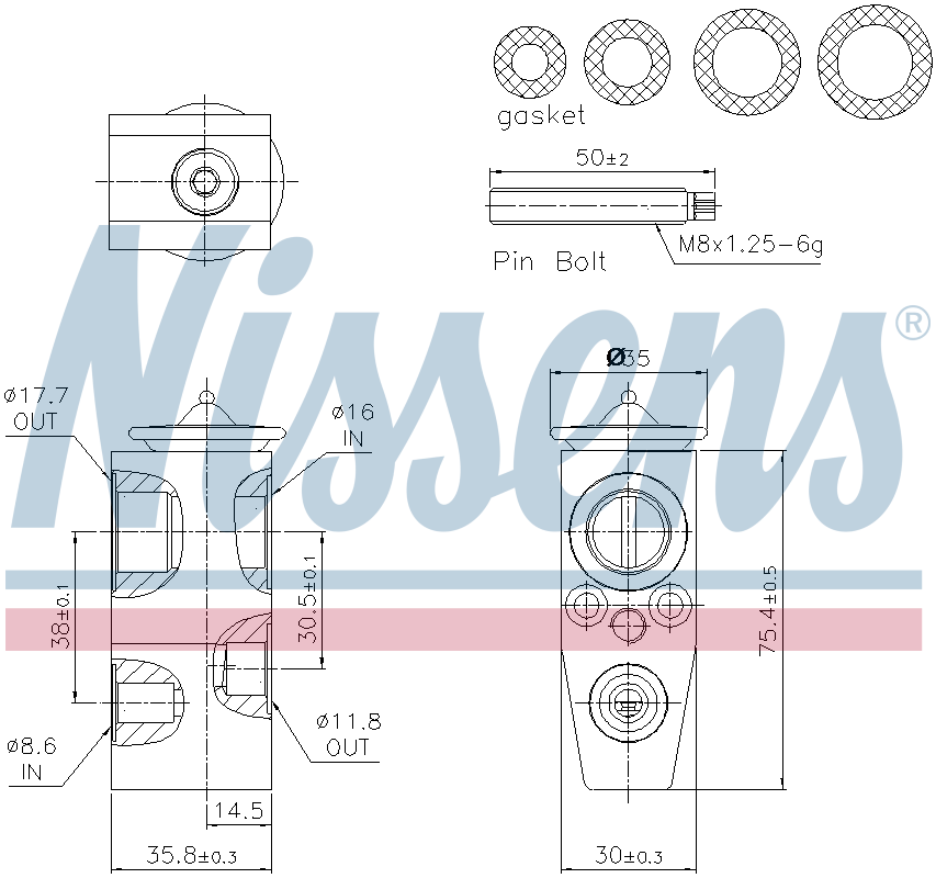 Nissens Aircon Expansion Valve 999543
