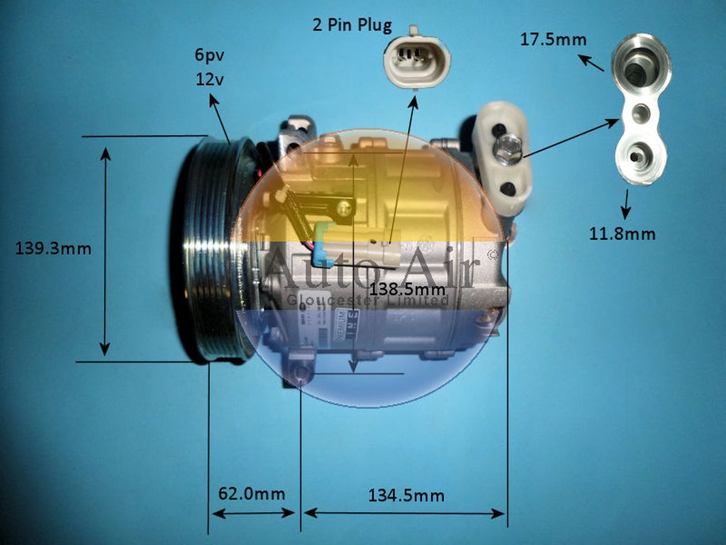 Aircon Compressor Genuine OE ZEXEL – AutoAir 14-0348