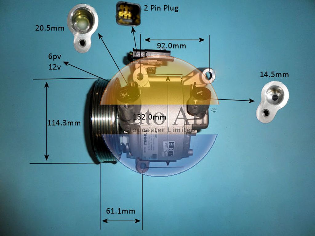 Aircon Compressor Genuine OE ZEXEL – AutoAir 14-0359