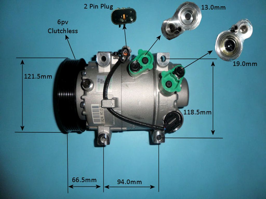 Aircon Compressor Genuine OE HALLA – AutoAir 14-1071