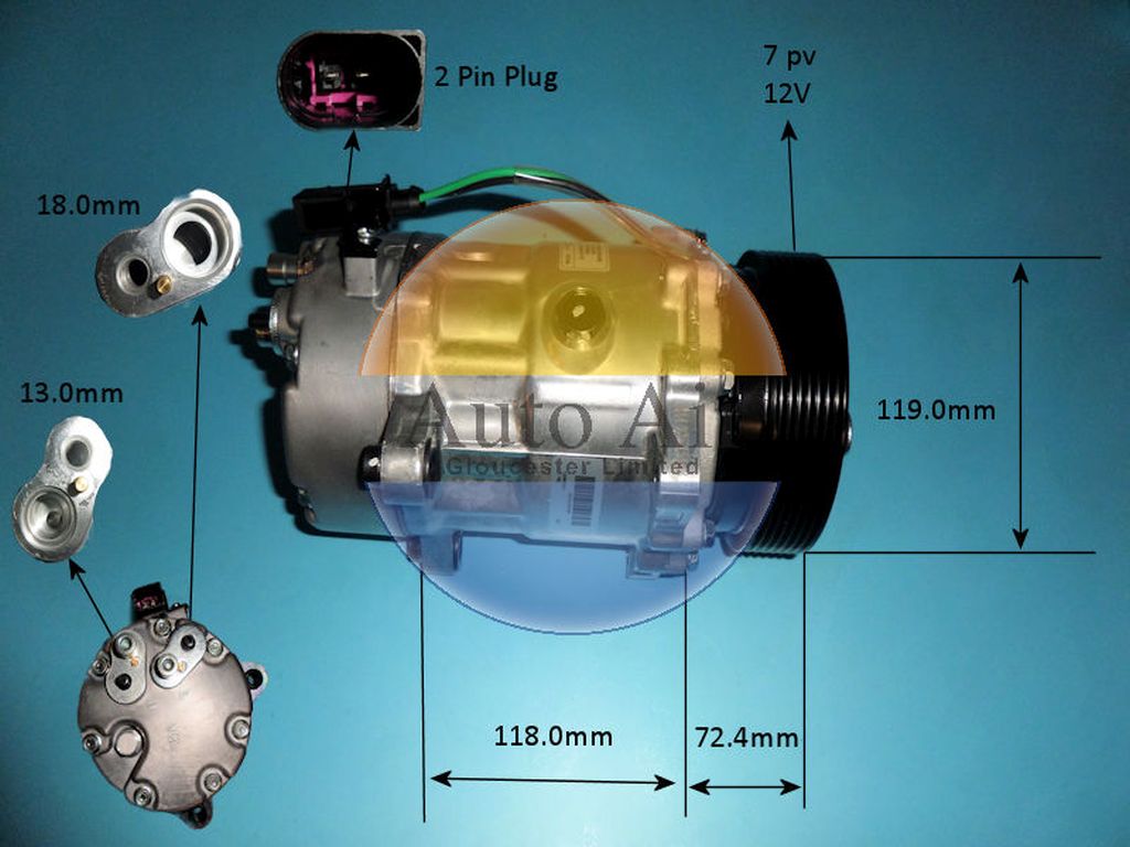 Aircon Compressor Aftermarket Quality – AutoAir 14-1208P