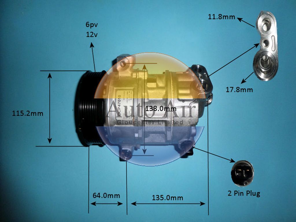 Aircon Compressor Genuine OE DENSO – AutoAir 14-4904