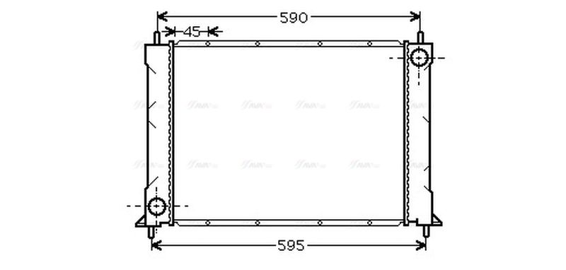 AVA Coolant Radiator AU2069