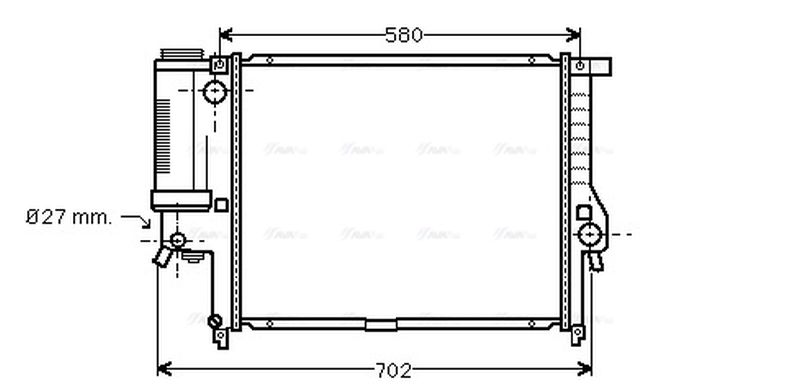 AVA Coolant Radiator BW2195