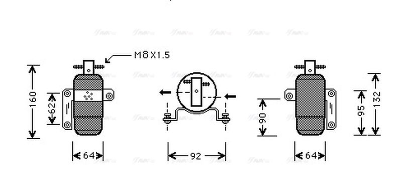 AVA Aircon Receiver Dryer Filter CRD059