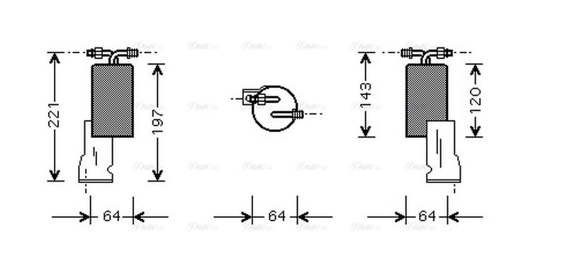AVA Aircon Receiver Dryer Filter CRD066