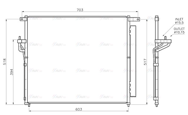 AVA Aircon Condenser FD5706D