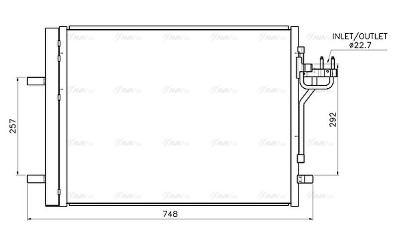 AVA Aircon Condenser FD5708D