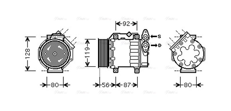 AVA Aircon Compressor FDAK431