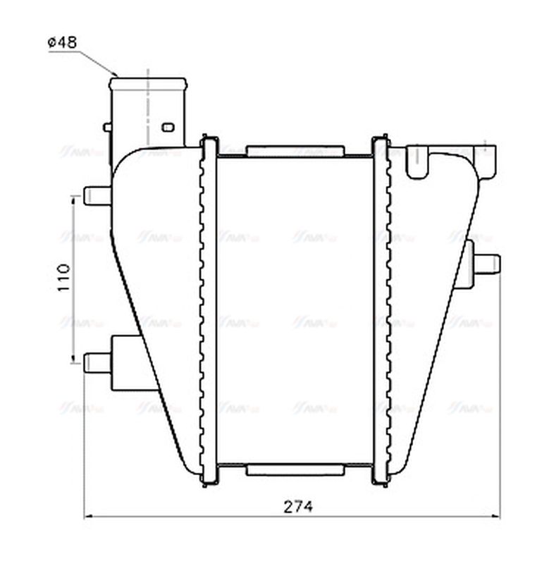 AVA Charge Air Intercooler HD4337