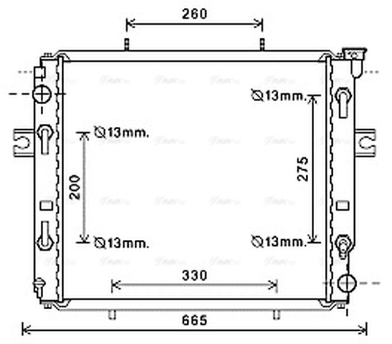 AVA Coolant Radiator HRT2129