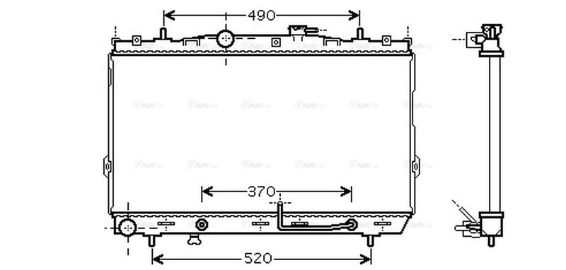 AVA Coolant Radiator HY2186