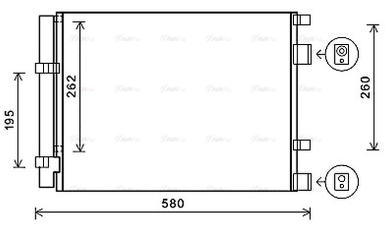 AVA Aircon Condenser HY5396D