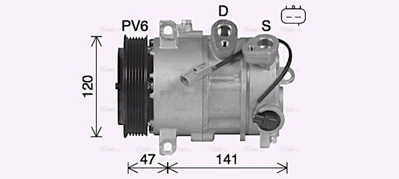 AVA Aircon Compressor JEAK086