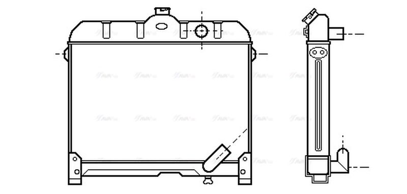 AVA Coolant Radiator MS2044