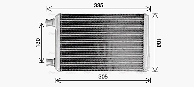 AVA Cabin Heater Core MS6779