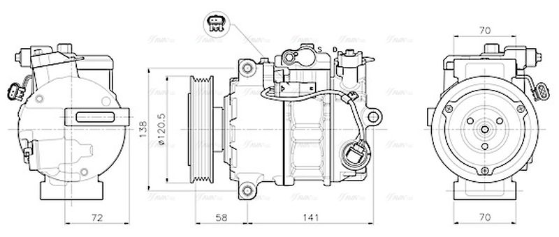 AVA Aircon Compressor MSAK785