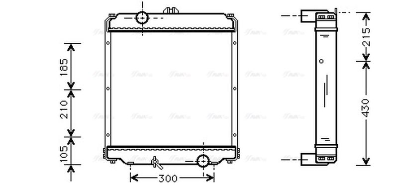 AVA Coolant Radiator MT2014