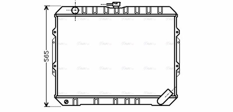 AVA Coolant Radiator MT2187