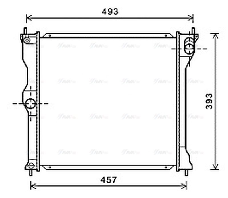 AVA Coolant Radiator MT2243