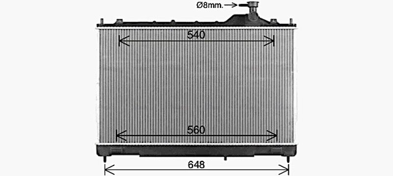 AVA Coolant Radiator MT2293