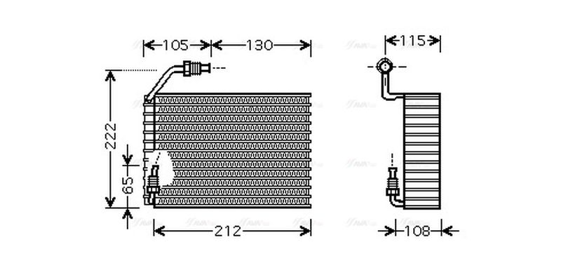 AVA Aircon Evaporator PEV119