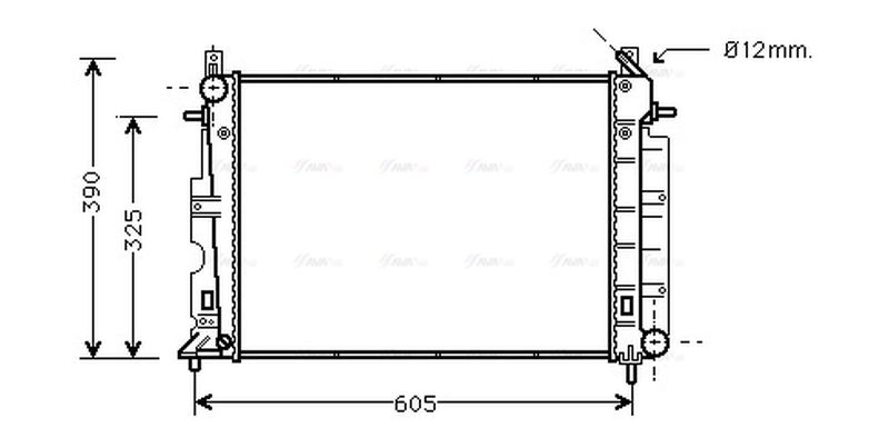 AVA Coolant Radiator SB2025