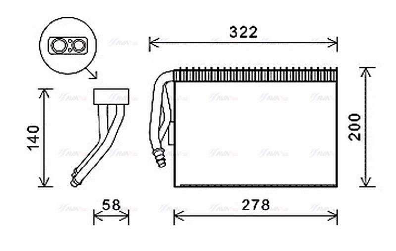AVA Aircon Evaporator SBV073