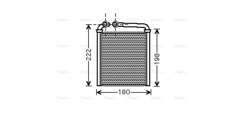 AVA Cabin Heater Core VN6256