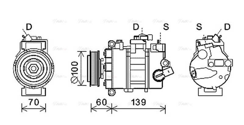 AVA Aircon Compressor VNK356