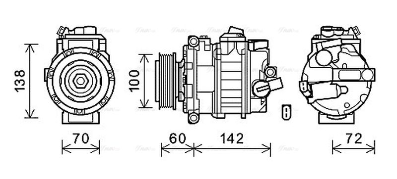 AVA Aircon Compressor VNK386