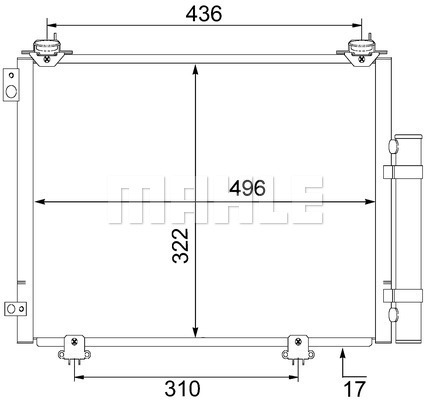 MAHLE PC Aircon condenser AC484000S – ARKS4Cooling.com