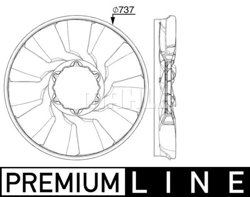 MAHLE Truck/Bus Fan wheel CFW88000P