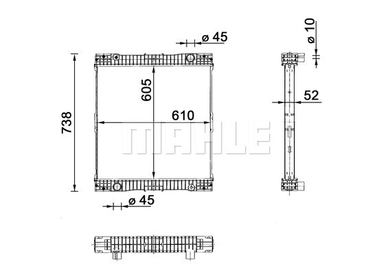 MAHLE Truck/Bus Radiator CR109000P