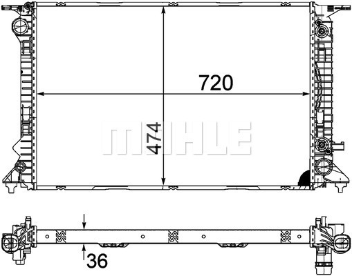 MAHLE PC Radiator CR1134000P