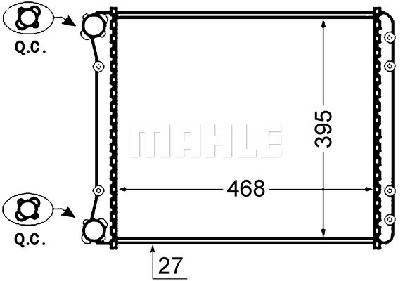 MAHLE PC Radiator CR1418000S