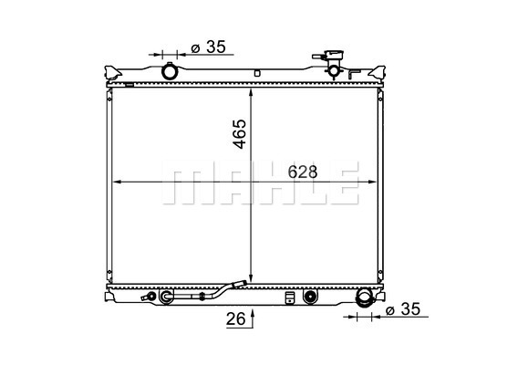 MAHLE PC Radiator CR1581000S