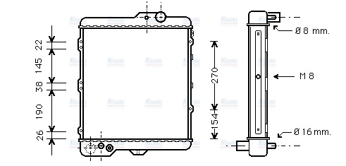 AVA Coolant Radiator AI2002