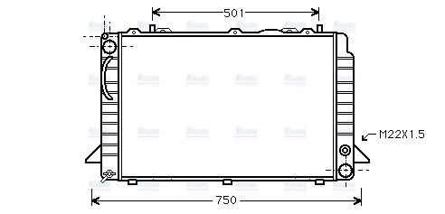 AVA Coolant Radiator AI2085