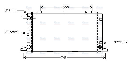 AVA Coolant Radiator AI2098
