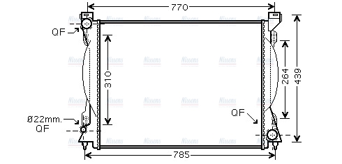 AVA Coolant Radiator AI2230