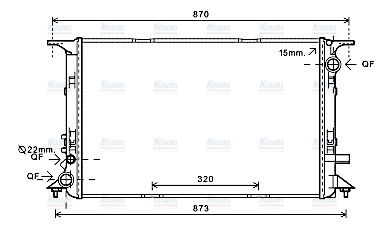 AVA Coolant Radiator AI2328