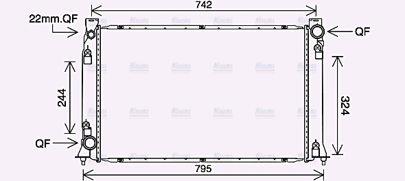 AVA Coolant Radiator AI2407