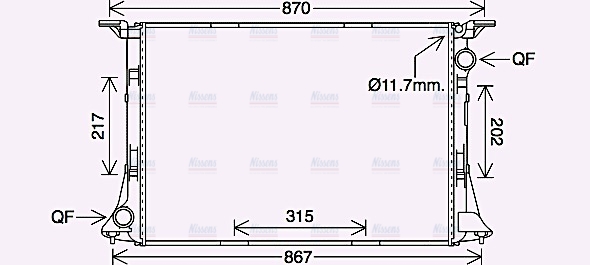 AVA Coolant Radiator AI2422